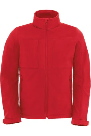 B and C Heren soft shell jas met capuchon