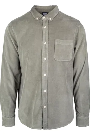 Urban classics Heren corduroy overhemd