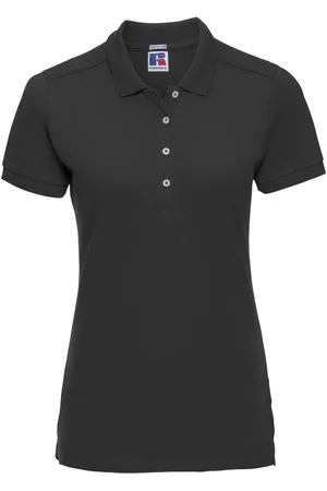 Russell Athletic Dames stretch short sleeve polo shirt