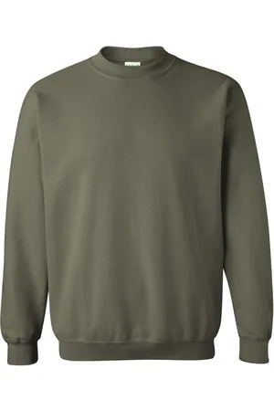 Gildan Unisex adult sweatshirt met zware mouwenhals