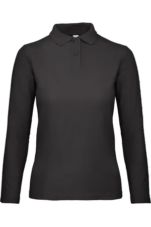 B and C Dames id.001 poloshirt met lange mouwen