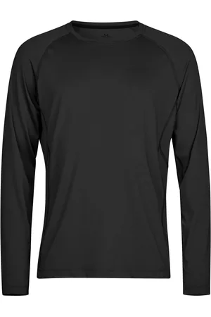 TeeJays Heren cooldry gewatteerd t-shirt met lange mouwen