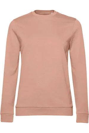 B and C Dames frans terry sweatshirt met inzetstuk