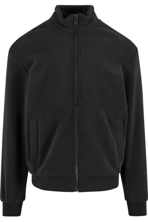 Urban classics Heren polar fleece jas met kleurblok