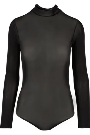 Urban classics Dames mesh schildpad hals bodysuit