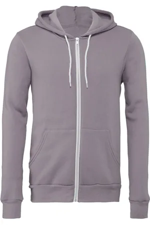 Bella + Canvas Unisex volwassen polycotton full zip hoodie