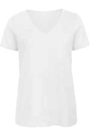 B and C B&c vrouwen/dames favoriete organic cotton v-neck t-shirt