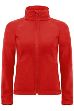 B and C Dames soft shell jas met capuchon