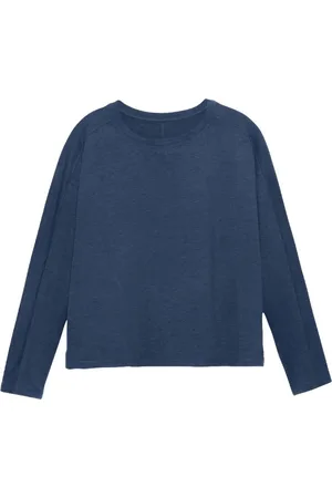 GIRLFRIEND COLLECTIVE Dames reset lift cropped t-shirt met lange mouwen