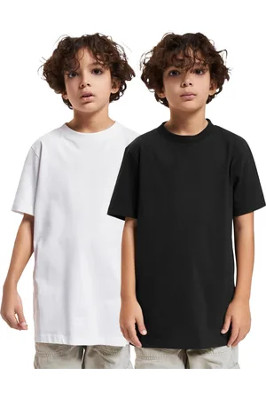 Urban classics Jongens basic t-shirt (set van 2)