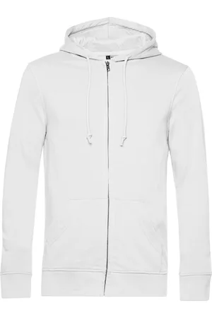 B and C Unisex inspire organic full zip hoodie voor volwassenen