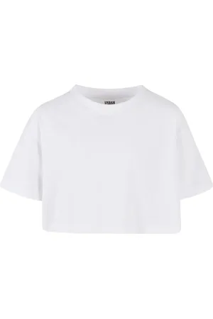 Urban classics Meisjes kimono kort t-shirt (set van 2)
