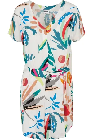 Urban classics Dames fruit riem korte jumpsuit