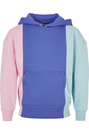 Urban classics Meisjes kleurblok hoodie