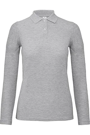 B and C Dames id.001 heather poloshirt met lange mouwen