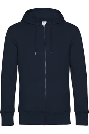 B and C Unisex adult king hoodie met rits