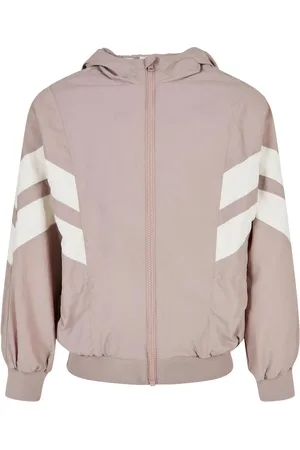 Urban classics Meisjes gerimpelde jas met batwing mouwen