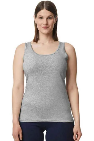 Gildan Dames softstyle effen tanktop