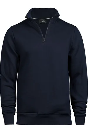 TeeJays Unisex sweatshirt met halve rits voor volwassenen