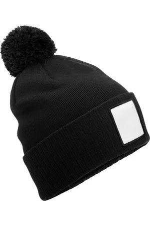 Beechfield Pom pom appliqué patch muts