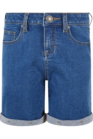 Urban classics Meisjes bio stretch denim 5 zakken shorts