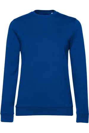 B and C Dames frans terry sweatshirt met inzetstuk
