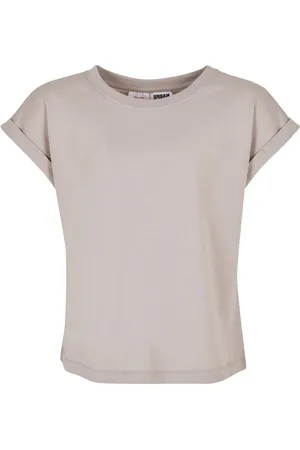 Urban classics Meisjes biologisch verlengd schouder t-shirt