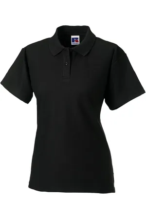 Jerzees Colours Dames 65/35 poloshirt met korte mouwen en harde kraagpijpen