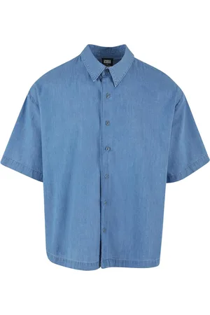 Urban classics Heren denim lichtgewicht shirt