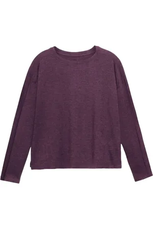 GIRLFRIEND COLLECTIVE Dames reset lift cropped t-shirt met lange mouwen