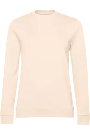 B and C Dames frans terry sweatshirt met inzetstuk