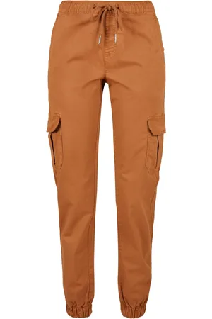 Urban classics Dames cargo pocket hoge taille joggingbroek