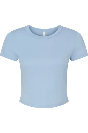 Bella + Canvas Dames micro-rib crop t-shirt