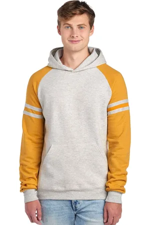 Jerzees Colours Heren colour block nublend hoodie