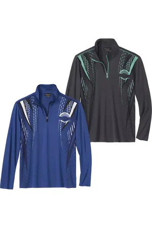 Atlas For Men Heren contrast top (set van 2)