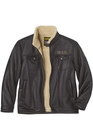 Atlas For Men Heren aviator faux suede jas