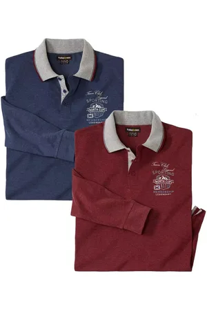 Atlas For Men Heren klassiek poloshirt (set van 2)