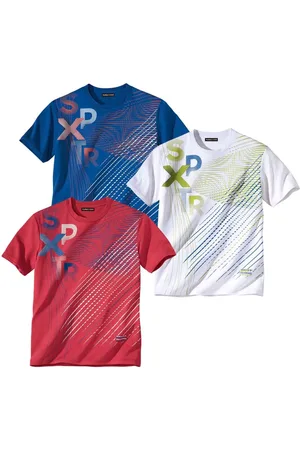 Atlas For Men Heren actief t-shirt (pak van 3)