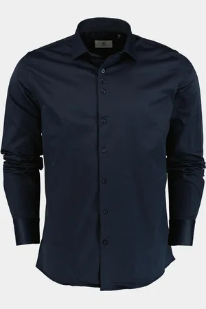 Ferlucci Casual hemd lange mouw napoli/navy