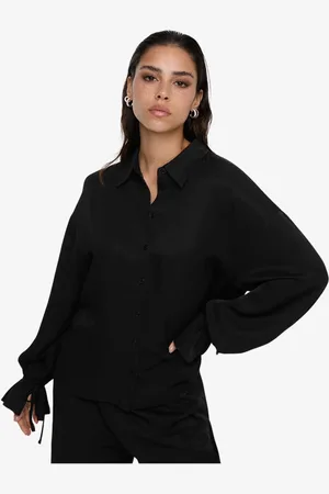 Alix the label Ladies flowy twill bow blouse