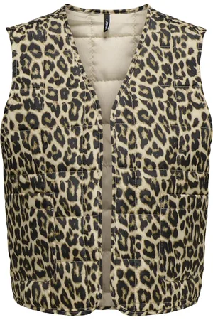 ONLY Onlannabell quilted leo waistcoat o 15344740 humus