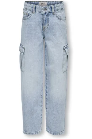 ONLY Kogharmony wide cargo carrot azg no blue denim