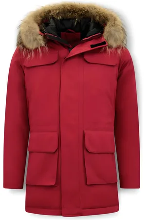 Enos Parka winterjas met grote echte bontkraag