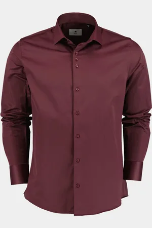 Ferlucci Casual hemd lange mouw napoli/oxblood
