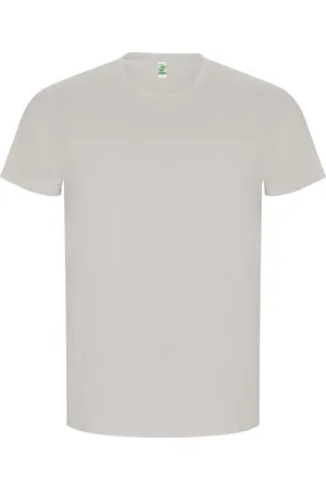 ROLY Heren gouden effen t-shirt met korte mouwen