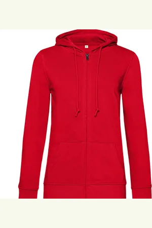 B and C Unisex inspire hoodie met rits voor volwassenen