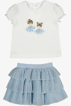 Mayoral Set rok natural skyblue