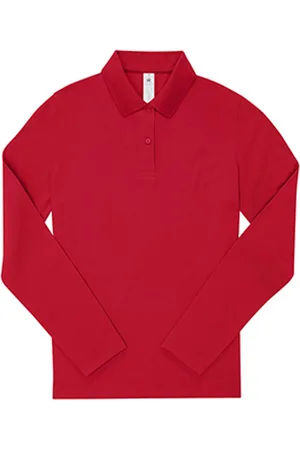 B and C Dames my polo shirt met lange mouwen