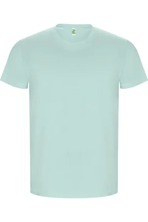 ROLY Heren gouden effen t-shirt met korte mouwen