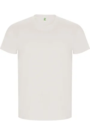 ROLY Heren gouden effen t-shirt met korte mouwen
